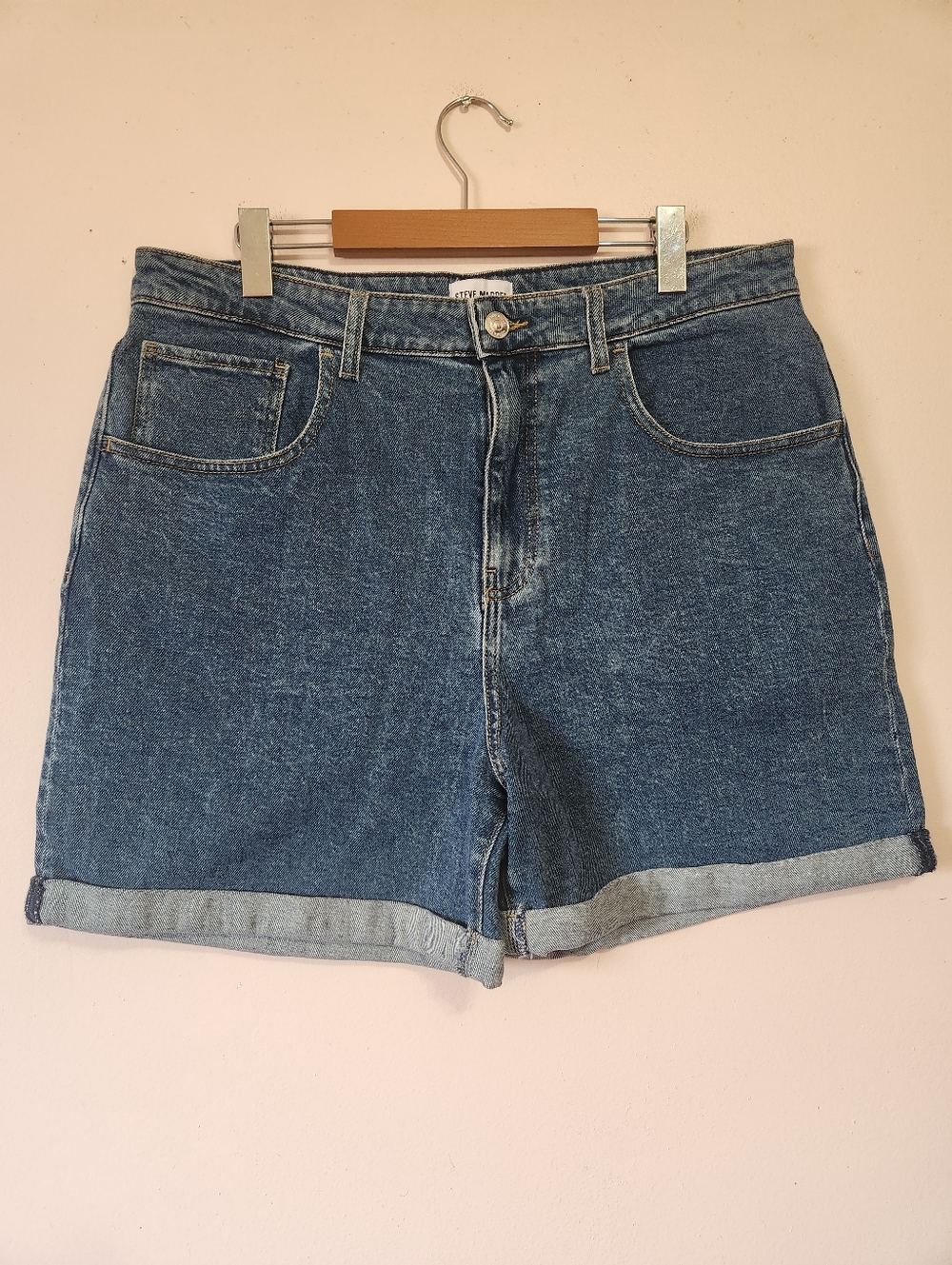 Steve Madden Blue Denim Jean Shorts - Picture 1 of 5